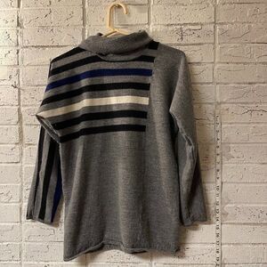 Carole little Italian Moreno wool sweater Gray Black Medium
